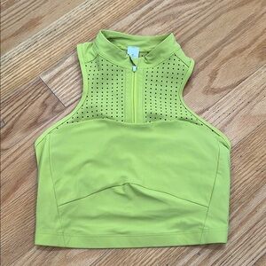 Lululemon Yellow Green Sports Bra Crop Top